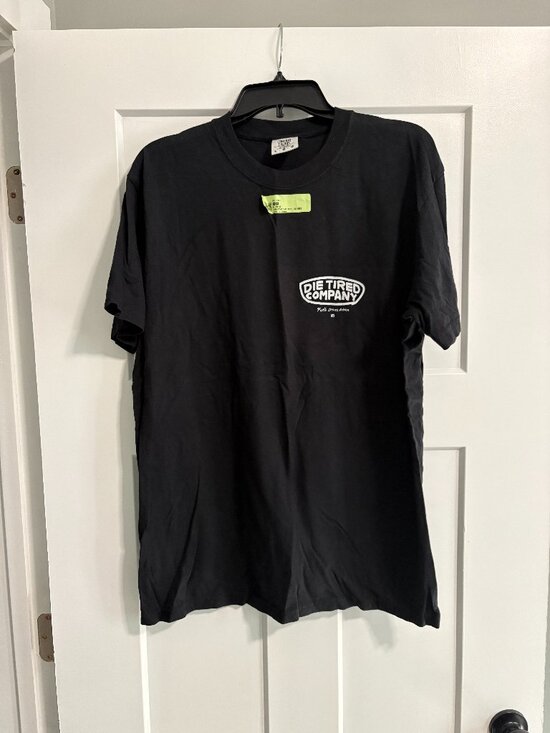 Die Tired Co. Other - Die Tired Co. Faith Drives Action T-shirt Black sz L Comfort Colors San Diego